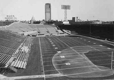 Fenway Park set up for Redskins football